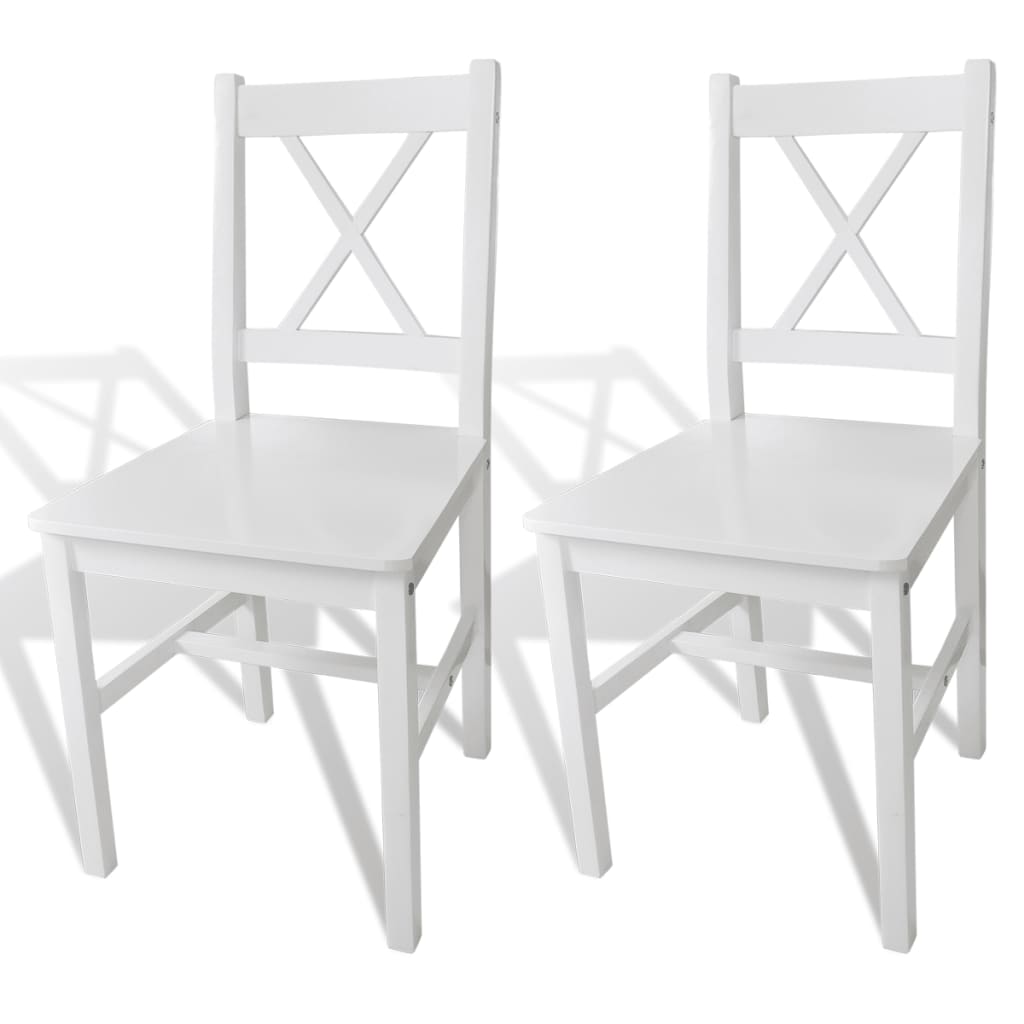 Dining Chairs 2 pcs Pinewood