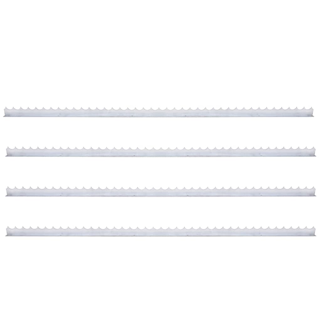 Wall Spikes 4 pcs 1 m Galvanised Steel