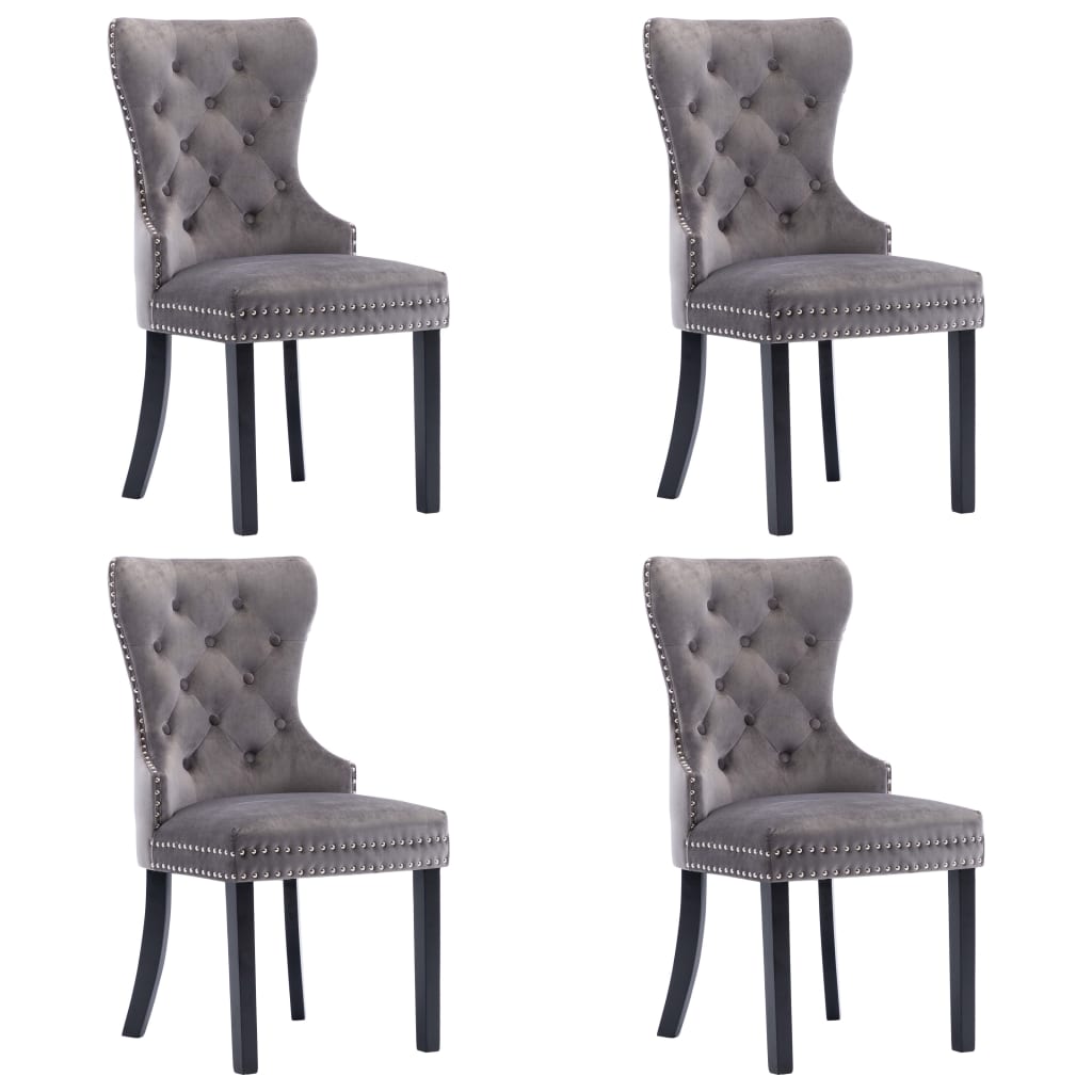 Dining Chairs 4 pcs Velvet