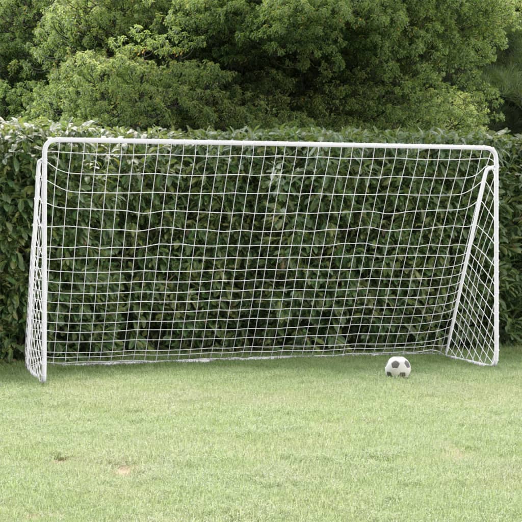 Football Goal with Net 366x122x182 cm Steel