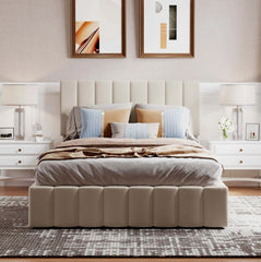 Smart Storage Elegance  Bed with Hydraulic Lifting and Internal Storage, and 3-Year Warranty