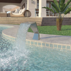 Pool Fountain Stainless Steel 64x30x52 cm