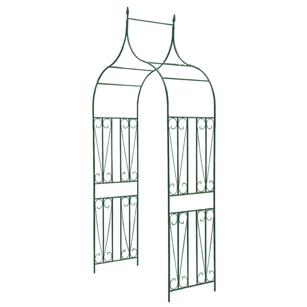 Garden Arch Spike Design Climbing Plants Dark