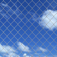 Chain Link Fence Galvanised Steel 25x1 m