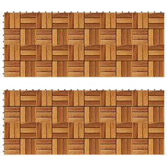 Decking Tiles 30 x 30 cm Acacia Set of 20