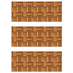 Decking Tiles 30 x 30 cm Acacia Set of 30