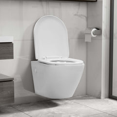 Wall Hung Rimless Toilet Ceramic