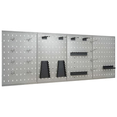 Wall-mounted Peg Boards 4 pcs 40x58 cm Steel