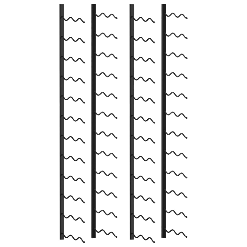 Wall-mounted Wine Racks for 48 Bottles 2 pcs  Iron