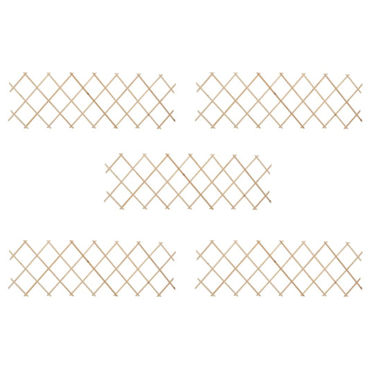 Trellis Fences 5 pcs Firwood 180x60 cm