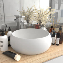 Luxury Wash Basin Round Matt  40x15 cm Ceramic