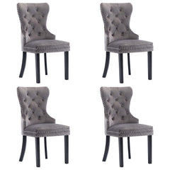 Dining Chairs 4 pcs  Velvet