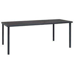 Outdoor Dining Table  190x90x74 cm Steel