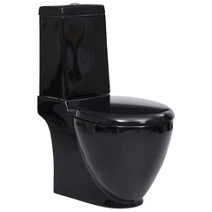 WC Ceramic Toilet Bathroom Round Toilet Bottom Water Flow