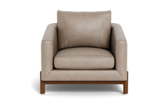 Singular Elegance - Single Seater Sofa, Leather Upholstery, and 3-Year Warranty