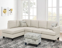 Lounge in Luxury - 4 Seater Sectional Sofa, Fabric Upholstery, and 3-Year Warranty