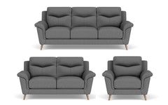 Complete Comfort: 3+2+1 Seater Sofa Set, Fabric Upholstery, and 3-Year Warranty